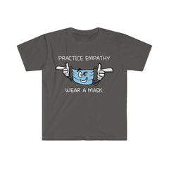 Women's Softstyle Graphic Tee, Wear a Mask-Practice Empathy