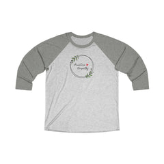 Tri-Blend 3/4 Raglan Tee, Olive Branch Logo