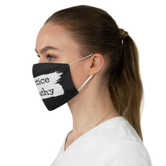 Fabric Face Mask, Brushes Logo, black-Accessories-Practice Empathy