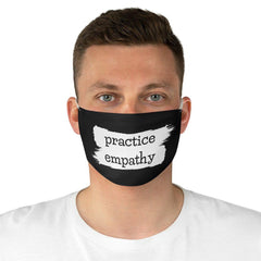 Fabric Face Mask, Brushes Logo, black-Accessories-Practice Empathy