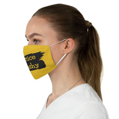 Fabric Face Mask, Brushes Logo, yellow-Accessories-Practice Empathy