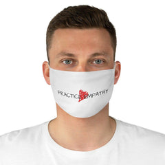 Fabric Face Mask, Classic Logo, white-Accessories-Practice Empathy