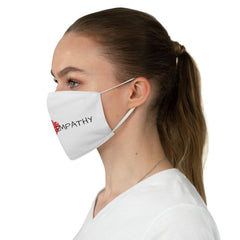 Fabric Face Mask, Classic Logo, white-Accessories-Practice Empathy