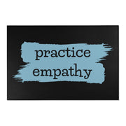 Floor Rug, Brushes Logo, black-Home Decor-Practice Empathy