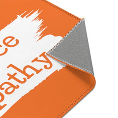 Floor Rug, Brushes Logo, dark orange-Home Decor-Practice Empathy
