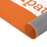 Floor Rug, Brushes Logo, dark orange-Home Decor-Practice Empathy