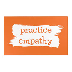 Floor Rug, Brushes Logo, dark orange-Home Decor-Practice Empathy