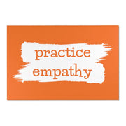Floor Rug, Brushes Logo, dark orange-Home Decor-Practice Empathy