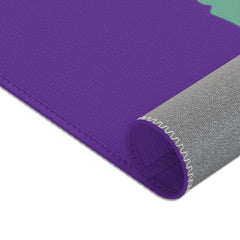 Floor Rug, Brushes Logo, dark purple-Home Decor-Practice Empathy