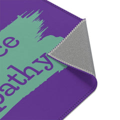 Floor Rug, Brushes Logo, dark purple-Home Decor-Practice Empathy