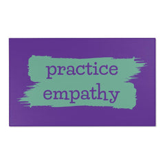 Floor Rug, Brushes Logo, dark purple-Home Decor-Practice Empathy