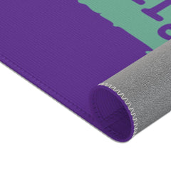 Floor Rug, Brushes Logo, dark purple-Home Decor-Practice Empathy