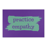 Floor Rug, Brushes Logo, dark purple-Home Decor-Practice Empathy