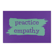Floor Rug, Brushes Logo, dark purple-Home Decor-Practice Empathy