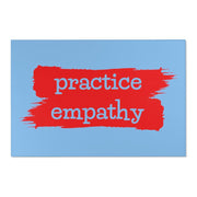 Floor Rug, Brushes Logo, light blue-Home Decor-Practice Empathy