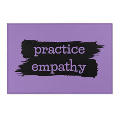 Floor Rug, Brushes Logo, light purple-Home Decor-Practice Empathy