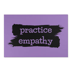 Floor Rug, Brushes Logo, light purple-Home Decor-Practice Empathy
