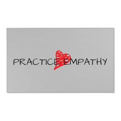 Floor Rug, Classic Logo, light gray-Home Decor-Practice Empathy