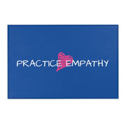 Floor Rug, Classic Logo, royal blue-Home Decor-Practice Empathy