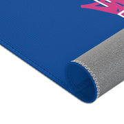 Floor Rug, Classic Logo, royal blue-Home Decor-Practice Empathy