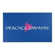 Floor Rug, Classic Logo, royal blue-Home Decor-Practice Empathy