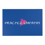 Floor Rug, Classic Logo, royal blue-Home Decor-Practice Empathy