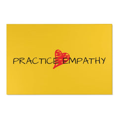 Floor Rug, Classic Logo, yellow-Home Decor-Practice Empathy