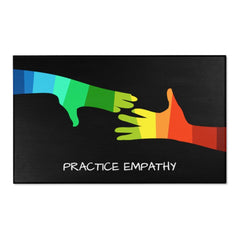 Floor Rug, My Hand to Yours, black-Home Decor-Practice Empathy