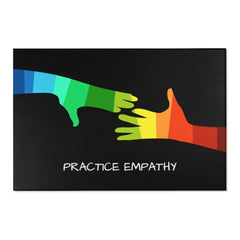 Floor Rug, My Hand to Yours, black-Home Decor-Practice Empathy