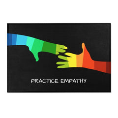 Floor Rug, My Hand to Yours, black-Home Decor-Practice Empathy