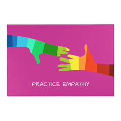 Floor Rug, My Hand to Yours, magenta-Home Decor-Practice Empathy