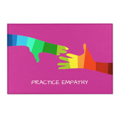 Floor Rug, My Hand to Yours, magenta-Home Decor-Practice Empathy