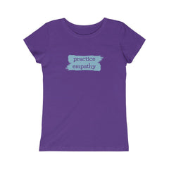 Girl's Princess Tee, Brushes Logo-Kids clothes-Practice Empathy