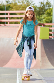 Girls Princess Tee, Hand in Hand Logo-Kids clothes-Practice Empathy