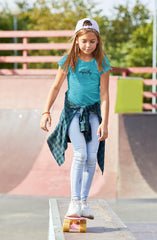 Girls Princess Tee, Hand in Hand Logo-Kids clothes-Practice Empathy