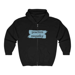 Heavy Blend™ Full Zip Hooded Sweatshirt, Brushes Logo-Hoodie-Practice Empathy