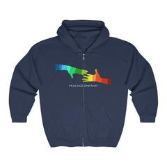 Heavy Blend™ Full Zip Hooded Sweatshirt, My Hand to Yours-Hoodie-Practice Empathy