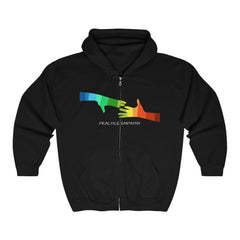 Heavy Blend™ Full Zip Hooded Sweatshirt, My Hand to Yours-Hoodie-Practice Empathy