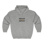 Heavy Blend™ Full Zip Hooded Sweatshirt, Rainbow Logo-Hoodie-Practice Empathy