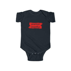 Infant Fine Jersey Bodysuit, Brushes Logo-Kids clothes-Practice Empathy