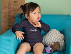 Infant Long Sleeve Bodysuit, Hand in Hand Logo-Kids clothes-Practice Empathy