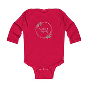 Infant Long Sleeve Bodysuit, Olive Branch Logo-Kids clothes-Practice Empathy