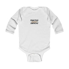 Infant Long Sleeve Bodysuit, Rainbow Logo-Kids clothes-Practice Empathy