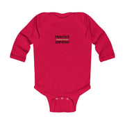 Infant Long Sleeve Bodysuit, Rainbow Logo-Kids clothes-Practice Empathy