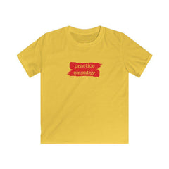Junior Softstyle Tee, Brushes Logo-Kids clothes-Practice Empathy