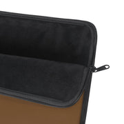 Laptop Sleeve, Brushes Logo, chocolate-Laptop Sleeve-Practice Empathy