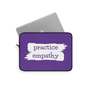 Laptop Sleeve, Brushes Logo, dark purple-Laptop Sleeve-Practice Empathy