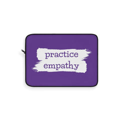 Laptop Sleeve, Brushes Logo, dark purple-Laptop Sleeve-Practice Empathy