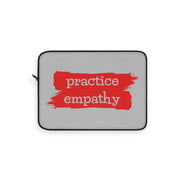 Laptop Sleeve, Brushes Logo, light gray-Laptop Sleeve-Practice Empathy
