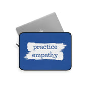 Laptop Sleeve, Brushes Logo, royal blue-Laptop Sleeve-Practice Empathy